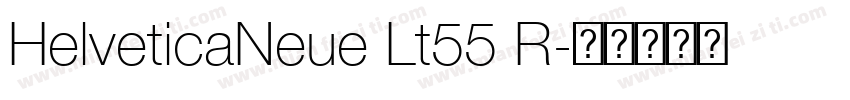 HelveticaNeue Lt55 R字体转换